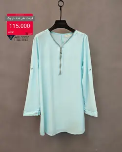 فروش عمده بلوز کرپ حریر زنانه code - zc0357