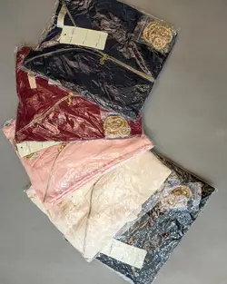 فروش عمده بلوز کرپ حریر زنانه code - zc0357