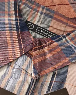 فروش عمده شومیز چهارخانه وارداتی nue code - zc0218