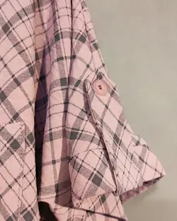 تولیدی شومیز چهارخانه zc0204 mosou