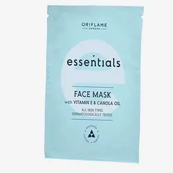 ماسک صورت اسنشیالز اوریفلیم با ویتامین E و روغن کانولا