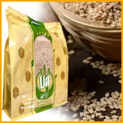 نان تنوری خشک گندم کامل و کنجد ساده محلی