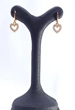 گوشواره طرح الماس قلب - فروشگاه اینترنتی همراه ماركت چابهار