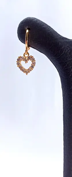 گوشواره طرح الماس قلب - فروشگاه اینترنتی همراه ماركت چابهار