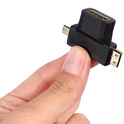 تبدیل دو کاره Mini HDMI  و Micro HDMI به HDMI مادگی