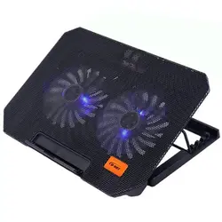 کول پد لپتاپ 2 فن D-net با ارتفاع قابل تنظیم مدل DT-S200