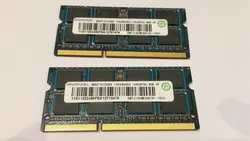 رم استوک لپتاپی Ramaxel ظرفیت 8گیگ DDR3 PC3 باس 1600 SoDimm - فروشگاه آنلاین مشهدشاپ