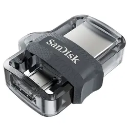 فلش مموری دوسر سن-دیسک مدل Ultra Dual Drive m3.0 OTG / USB3.0 ظرفیت 16 گیگابایت - فروشگاه آنلاین مشهدشاپ