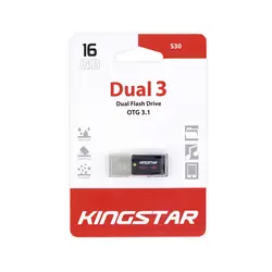 فلش مموری دو سر USB3.1 کینگ استار مدل S30 Dual3 ظرفیت 32 گیگابایت - فروشگاه آنلاین مشهدشاپ