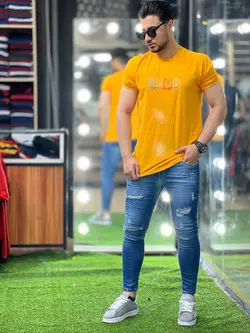 تیشرت پنبه DEMO زرد