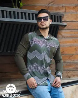 پیراهن مازاراتی خشتی سبز