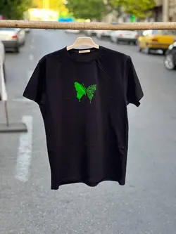 تیشرت پنبه سوپرپروانه مشکی