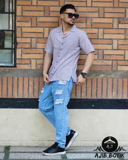 پیراهن لنین یقه انگلیس کد 1