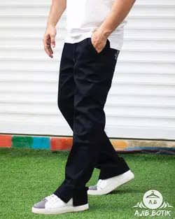 شلوار بگ استایل کتان مشکی