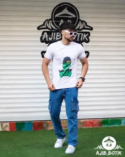 تیشرت پنبه سوپر استیکری BALMAIM رنگ  سفید