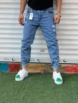 شلوار مام فیت پنبه پر2 روشن