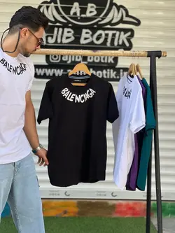 تیشرت پنبه سوپریقه بالنسیگا مشکی