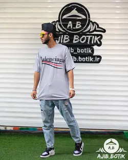 تیشرت لش اور سایزسه خط طوسی