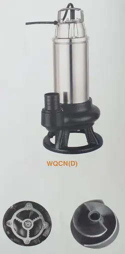 لجنکش صنعتی 1 اسب  11 متری 2 اینچ تکفاز amc پروانه استیل ریخته گری فلوتردار مدل 50WQCN10-11-0.75