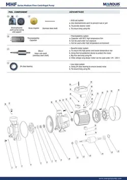 پمپ 2 اینچ 2 اسب MHF5/AM MARQUIS