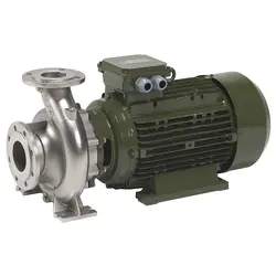 پمپ 10 اسب فلنچی 57 متری استیل 316 ریخته گری SAER مدل IRX40-200A