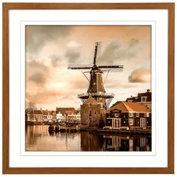 تابلو مدرن MOLEN DE ADRIAN WINDWILL 2 کد GW-99112-4P-B - تالار مبلمان گرانداسکای