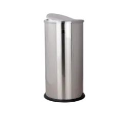 سطل زباله درب دمپر استیل نگین مدل f4