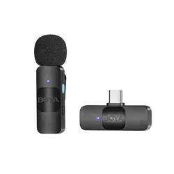 میکروفن یقه ای بی سیم بویا BOYA BY-V10 type-c • گجت مال