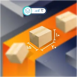 کارتن پستی سایز 2 سه لایه ساده