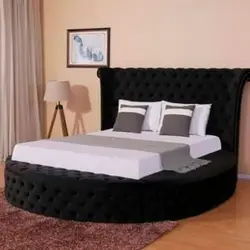 تخت خواب لمسه دوزی گرد - گرم و نرم