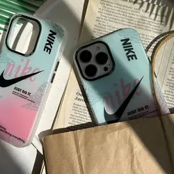 قاب نایکی پاستیلی مدل Nike مناسب برای گوشی موبایل اپل iPhone 11 / 12 / 12 Pro Max / 13 / 13 Pro / 13 Pro Max / 14