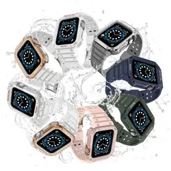 بند سیلیکونی جی شاک اپل واچ مدل G-Shock مناسب برای Apple Watch سری 4 تا 8 سایز 44 / 45 میلی متر