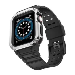 بند سیلیکونی جی شاک اپل واچ مدل G-Shock مناسب برای Apple Watch سری 4 تا 8 سایز 44 / 45 میلی متر
