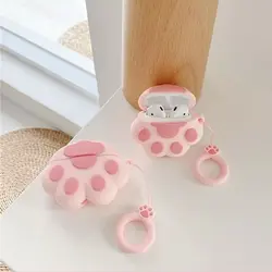 کاور ایرپاد پنجه صورتی مناسب برای اپل Airpods 1 / 2 / 3 / Pro / Pro 2