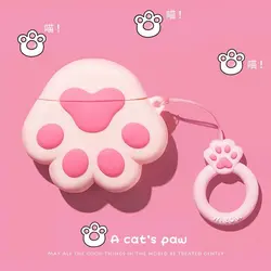 کاور ایرپاد پنجه صورتی مناسب برای اپل Airpods 1 / 2 / 3 / Pro / Pro 2