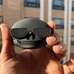 کاور ایرپاد اسکلت مشکی مناسب برای اپل Airpod1/2/3/pro/pro2