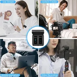 میکروفون بی سیم یقه ای بویا دو کاربر Boya BY-XM6-K2