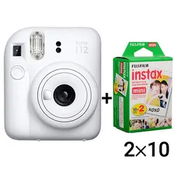 دوربین عکاسی چاپ سریع اینستکس مینی 12 فوجی فیلم Fujifilm Instax Mini 12 White + Film20