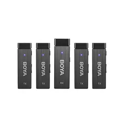 میکروفون بی سیم یقه ای چهار کاربر بویا Boya BY-W4