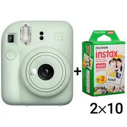 دوربین عکاسی چاپ سریع اینستکس مینی 12 فوجی فیلم Fujifilm Instax Mini 12 Green + Film20