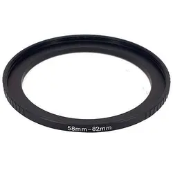 رینگ تبدیل فیلتر 58 میلی متری به 82 میلی متری