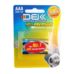 باتری نیم قلمی دی بی کی DBK LR03 بسته 2 عددی