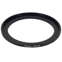 رینگ تبدیل فیلتر 55 میلی متری به 67 میلی متری