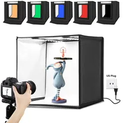 خیمه عکاسی نور دار 60×60 پلوز دیمر دار | Puluz Photography Tent LED 60x60cm
