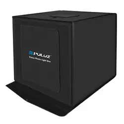 خیمه عکاسی نور دار 60×60 پلوز دیمر دار | Puluz Photography Tent LED 60x60cm