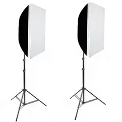 کیت 2 شاخه سافت باکس 70×50 دیاموند + هولدر 5 لامپ + پایه و لامپ + میکروفون