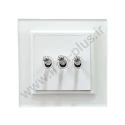 کلید کلاسیک سه پل مدل برلیان پلکسی سفید