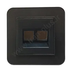 تلفن دوسوکت cat3+cat3 مدل ارس مشکی