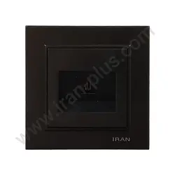 تلفن تک سوکت (2خط) مدل برلیان رنگی مشکی