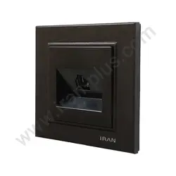 تلفن تک سوکت (2خط) مدل برلیان رنگی مشکی